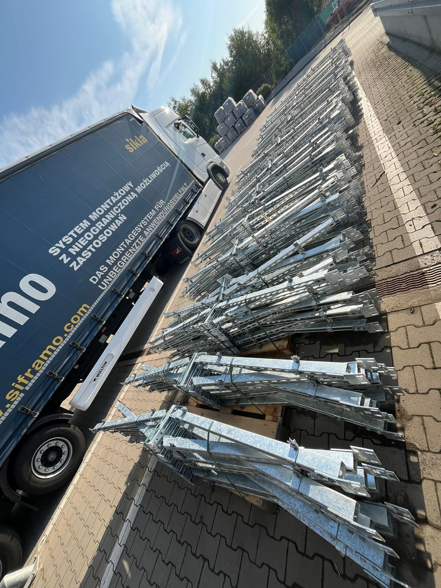 Prefabricated support structures for photovoltaic modules made using the Siconnect system